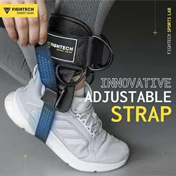 FIGHTECH Padded Ankle Cuffs for Cable Kickback Workouts