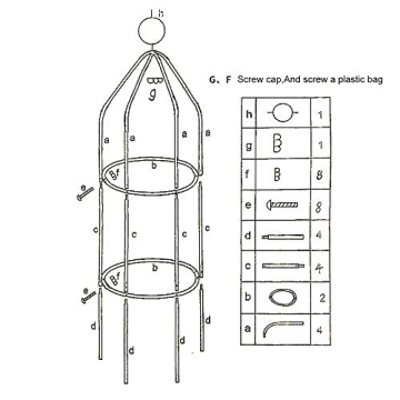 Durable Metal Garden Arch Trellis for Climbing Plants