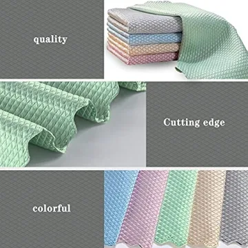 DyPinYise Fish Scale Microfiber Cloths for Streak-Free Shine