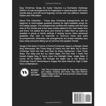 Easy Christmas Songs for Guitar Volumes 1-4