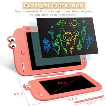 Jasonwell LCD Drawing Writing Tablet - Drawing Pad Doodle Board for Kids Toddlers Drawing Toy Educational Learning Toys Christmas Birthday Gift 2 3 4 5 6 7 8 Year Old Girls Boys (Pink Dinosaur)