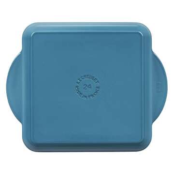 Le Creuset Enamaled Cast Iron Square Grill, 9.5", Caribbean