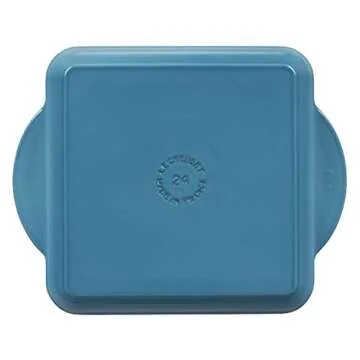 Le Creuset Enamaled Cast Iron Square Grill, 9.5", Caribbean