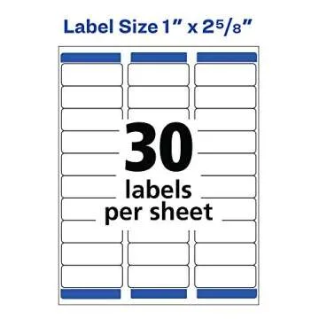 Avery Easy Peel Printable Address Labels 3000 for Organizing