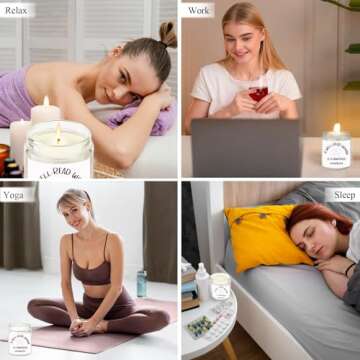 Book Lover Gifts, Book Lover Candle, Bookish Gifts Candles for Women Her, Book Club Christmas Gifts, Book Themed Gifts for Readers Librarians Bookworm - Reading Book Candle