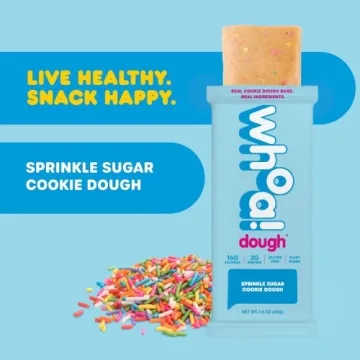 Healthy WHOA DOUGH Edible Cookie Dough Bars - Vegan & Gluten Free