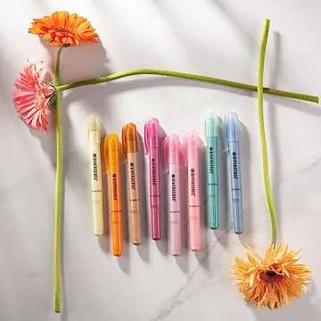 DIVERSEBEE 8-Pack Gel Highlighters for Bible Study, Vintage Colors, No Bleed