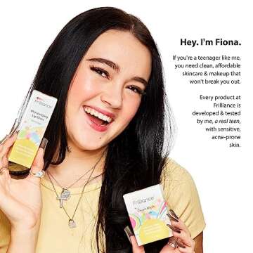 Frilliance Hydrating Cream Blush, Very Berry Glow Tint, Cruelty Free Hypoallergenic for Teens of All Skin Types, 30 ml / 1 fl oz