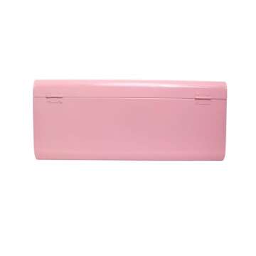 American Atelier Trunks | Set of 2 | Pink | Vintage Style Storage with Gold Finish Hardware | Space Saving Organizer | Use in Home, Dorm, and Office | Medium and Large