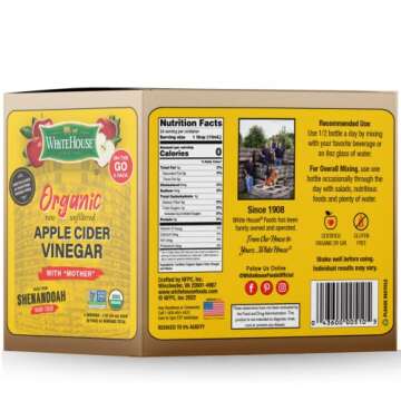 Organic Apple Cider Vinegar Shots for Digestive Health