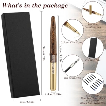 Cobee Vintage Luxury Fountain Pen Set for Journaling