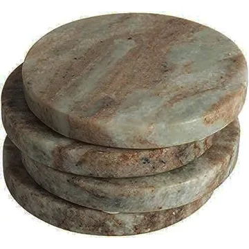 Stylish Farmhouse Marble Coasters for Home Use