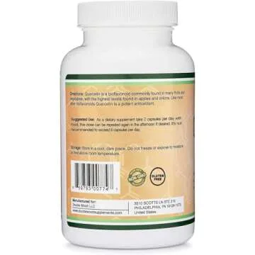 Quercetin with Bromelain Immune Health Capsules 120 Count