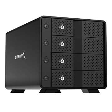 SABRENT USB 3.2 4 Bay 3.5" SATA Hard Drive Docking Station with Hot Swappable Design