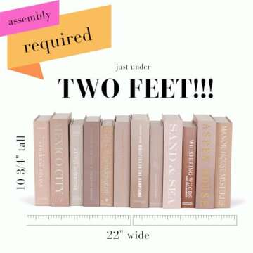 colorbloc 12 Decorative Faux Books for Bookshelf Decor, Coffee Table Books, Entry Table Book Decor. ...