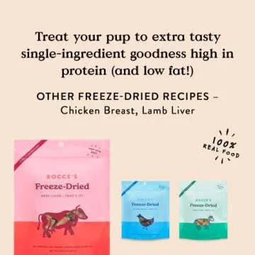 Bocce's Bakery Beef Liver Freeze-Dried Dog Treats - 3oz