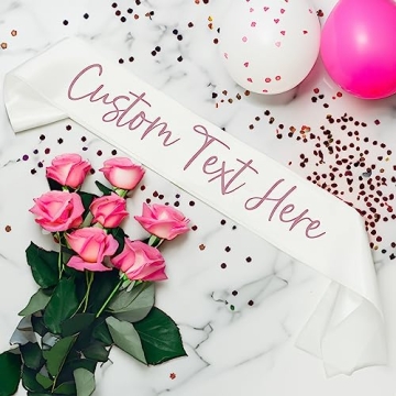 Personalized Custom Text Satin Sash for All Occasions