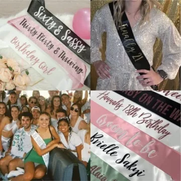 Personalized Custom Text Satin Sash for All Occasions