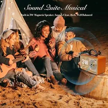 PRUNUS J-110 Radio Portable AM FM,Transistor Plug in Wall AC Power&Battery Powered&Rechargeable Radio for Emergency Use,Vintage Shortwave Radio with Bluetooth Support TF Card AUX USB Player for Gifts