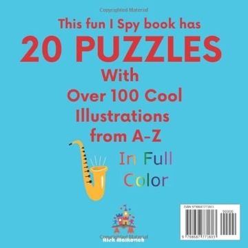 I Spy Music Instruments Fun Picture Book for Kids ages 2-5