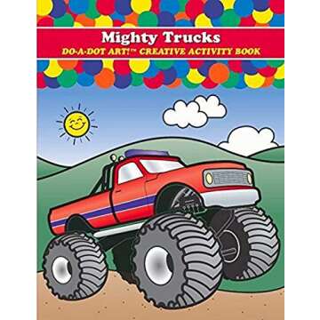 Coloring Books for Kids Toddlers - Do A Dot Art Mighty Trucks Activity Book