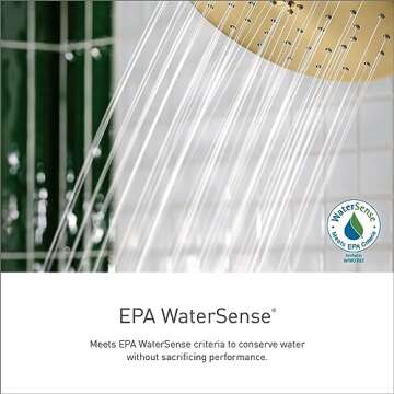 Moen Gibson Matte Black Pressure Balancing Eco-Performance Modern Tub and Shower Trim, Featuring Single Function Shower Head, Shower Handle, and Tub Spout (Posi-Temp Valve Required), T2903EPBL