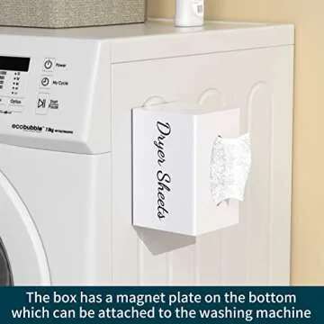 Farmhouse Dryer Sheet Holder Magnetic Storage Dispenser  