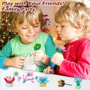 Advent Calendar 2024 Building Block Flowers for Kids