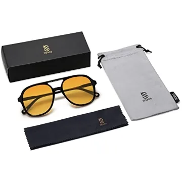 SOJOS Retro Polarized Aviator Sunglasses Vintage Unisex