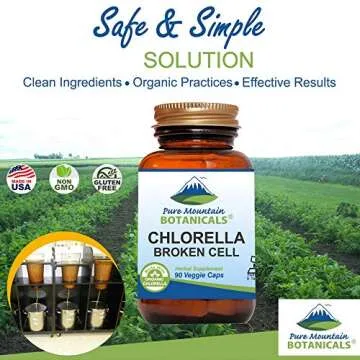 Chlorella Capsules - Organic, Vegan Health Supplement