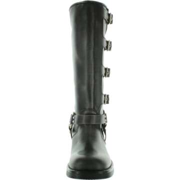 Steve Madden Women's Brocks Fashion Boot, Black Distressed, 8