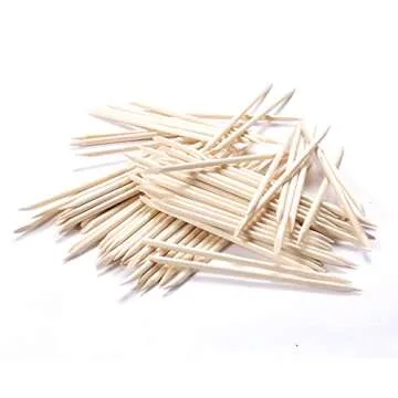100Pcs Orange Wood Sticks for Nails, HOOMBOOM Double Sided Cuticle Pusher Remover Nail Art Manicure Pedicure Tool for Manicure Pedicure