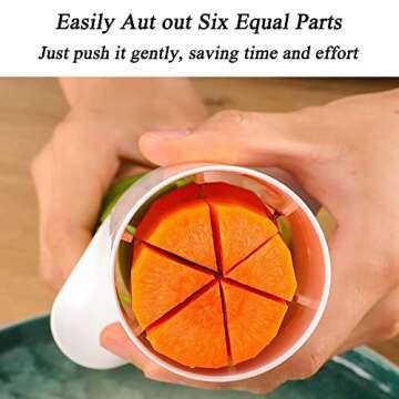 UGpine Cucumber Manual Slicer Strawberry Carrot Grape Tomato Cutter, Creative Multi-functional Kitchen Tools Fruit and Vegetable Chopper Fruit Dispenser for Pizza Salad Potato Chips Prepare Dishes