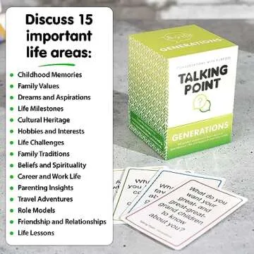 200 Intergenerational Conversation Cards - Get to Know Parents and Grandparents for Family Game Night with Curated Question Cards - Family Fun Games for Adults and Kids Too - Relatives Icebreaker