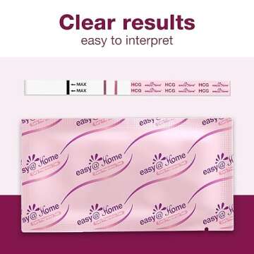 Easy@Home Pregnancy Test Strips Kit, 20 Pack Early Detection hCG Tests - Bulk Pregnancy Strips - Powered by Premom APP
