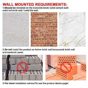 ONETWOFIT Wall Mounted Power Tower Pull Up Bar Station Workout Dip Station, Multi-Function Chin Up Bar Exercise Bar Set for Home Gym Strength Training Fitness Equipment, Pull Up Stand 330 Lbs