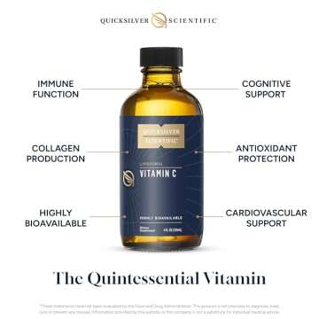 Quicksilver Liposomal Vitamin C - 1000mg Liquid Supplement