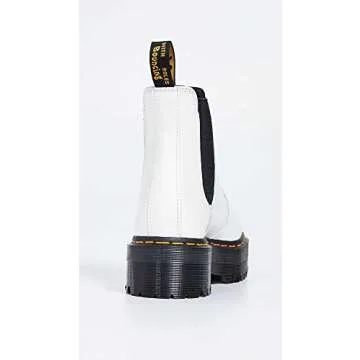 Dr. Martens Women's 2976 Quad Chelsea Boots, White, 5 Medium US