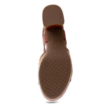 Aerosoles Women's Chamber Heeled Sandal, Natural Raffia, 7.5