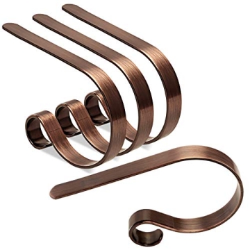 FINMOR Adjustable Stocking Holders Set 4 for Christmas