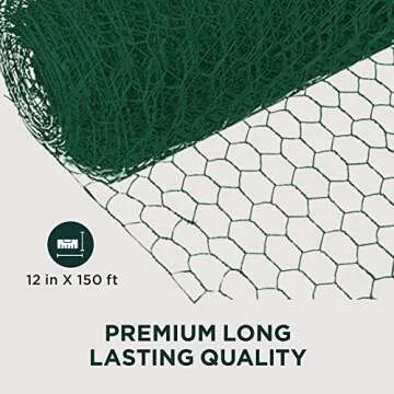 SLS SUPPLY FLORA - Green Florist Netting, Customizable Floral Wire, Steel Wire Mesh Roll, Versatile and Durable Garden Netting, Essential Floral Arrangement Supplies, 12 inches x 150 feet