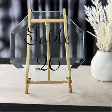 Bard's Satin Gold-toned Metal Easel, Elegant Display for Collectibles