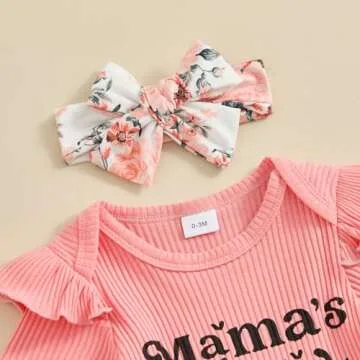 Cute Baby Girl Romper Pants Headband Outfit Set