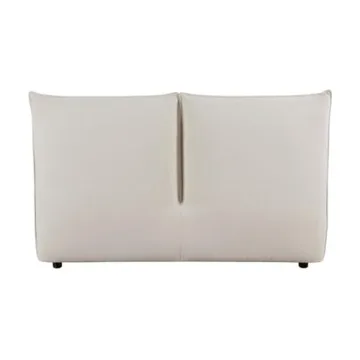 Elegant Chenille Upholstery Full Platform Bed in Beige