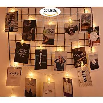 AOSTAR LED Photo Clips String Lights for Decor