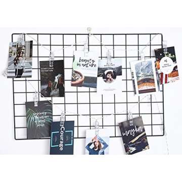 AOSTAR Photos Clips String Lights 20 LED Battery Operated Fairy String Lights for Bedroom Hanging Photos, Room Decor for Teen Girls, Thanksgiving Christmas Wedding Decorations(10FT Warm White)