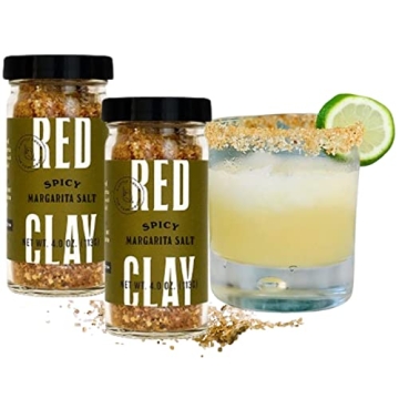 Red Clay Spicy Chili & Lime Margarita Salt - Elevate Your Cocktails with Gourmet Flavor!