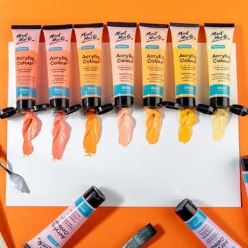 Mont Marte Pastel Acrylic Paint Set - 24 Vibrant Colors