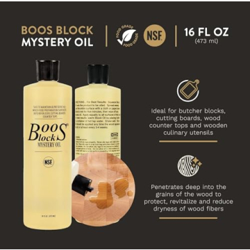 John Boos Mystery Butcher Block Oil 16oz Premium Wood Care