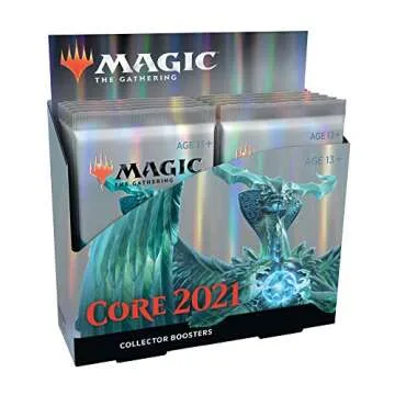 Magic: The Gathering Core Set 2021 (M21) Collector Booster Box | 12 Packs | Min. 4 Rares Per Pack | ...